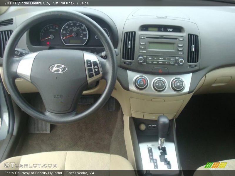 Natural Khaki / Beige 2010 Hyundai Elantra GLS