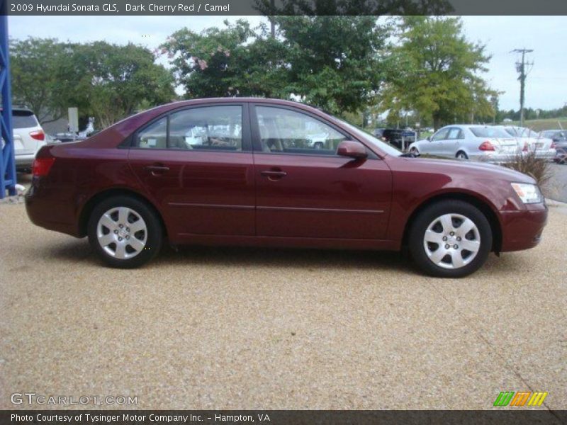 Dark Cherry Red / Camel 2009 Hyundai Sonata GLS