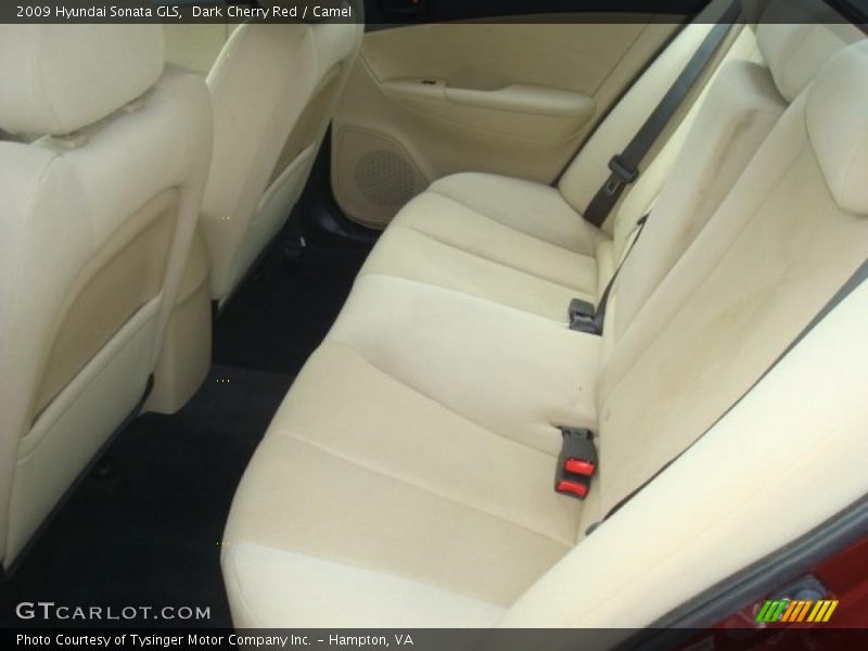 Dark Cherry Red / Camel 2009 Hyundai Sonata GLS