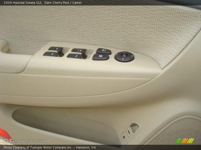 Dark Cherry Red / Camel 2009 Hyundai Sonata GLS