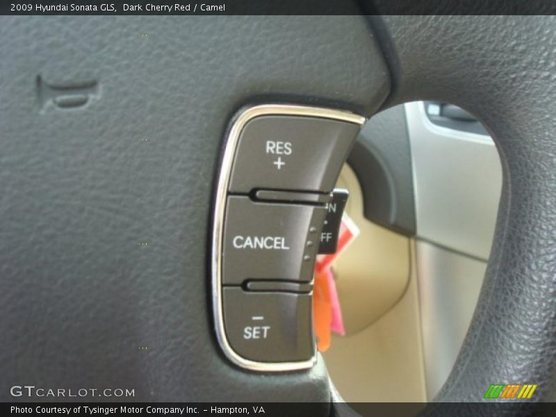 Dark Cherry Red / Camel 2009 Hyundai Sonata GLS