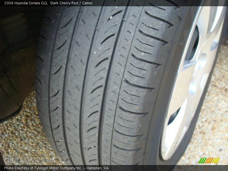 Dark Cherry Red / Camel 2009 Hyundai Sonata GLS