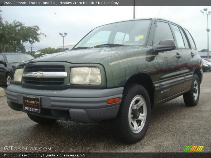 Medium Green Metallic / Medium Gray 2000 Chevrolet Tracker Hard Top