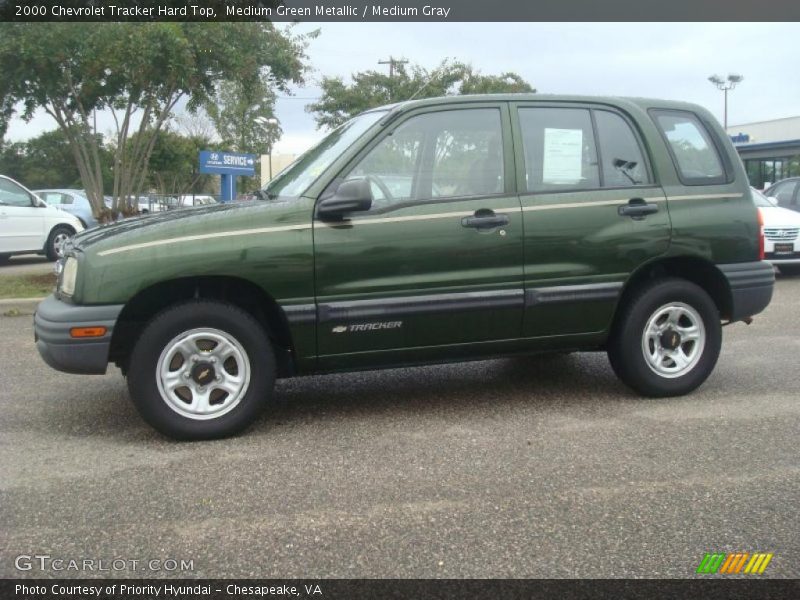 Medium Green Metallic / Medium Gray 2000 Chevrolet Tracker Hard Top