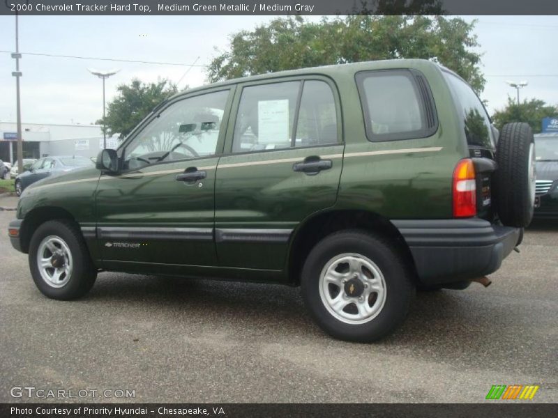 Medium Green Metallic / Medium Gray 2000 Chevrolet Tracker Hard Top
