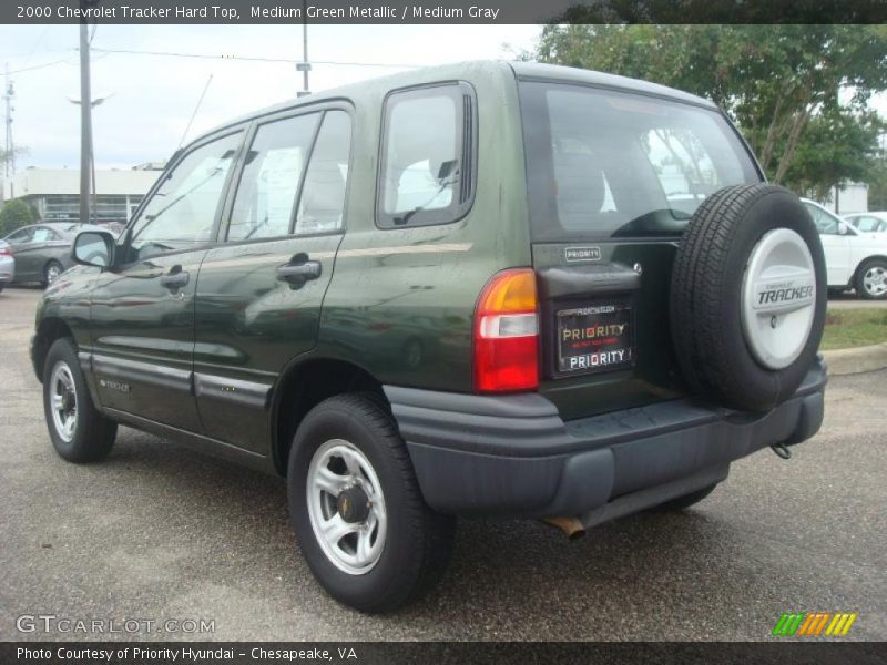 Medium Green Metallic / Medium Gray 2000 Chevrolet Tracker Hard Top