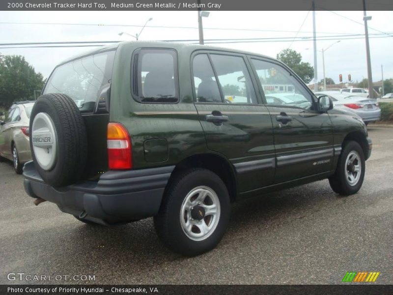 Medium Green Metallic / Medium Gray 2000 Chevrolet Tracker Hard Top