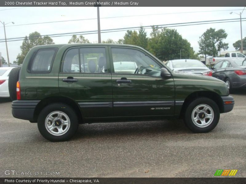 Medium Green Metallic / Medium Gray 2000 Chevrolet Tracker Hard Top