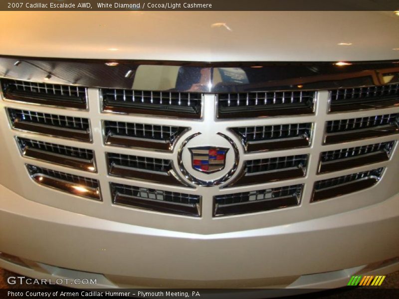 White Diamond / Cocoa/Light Cashmere 2007 Cadillac Escalade AWD