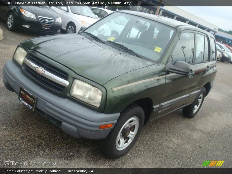 Medium Green Metallic / Medium Gray 2000 Chevrolet Tracker Hard Top
