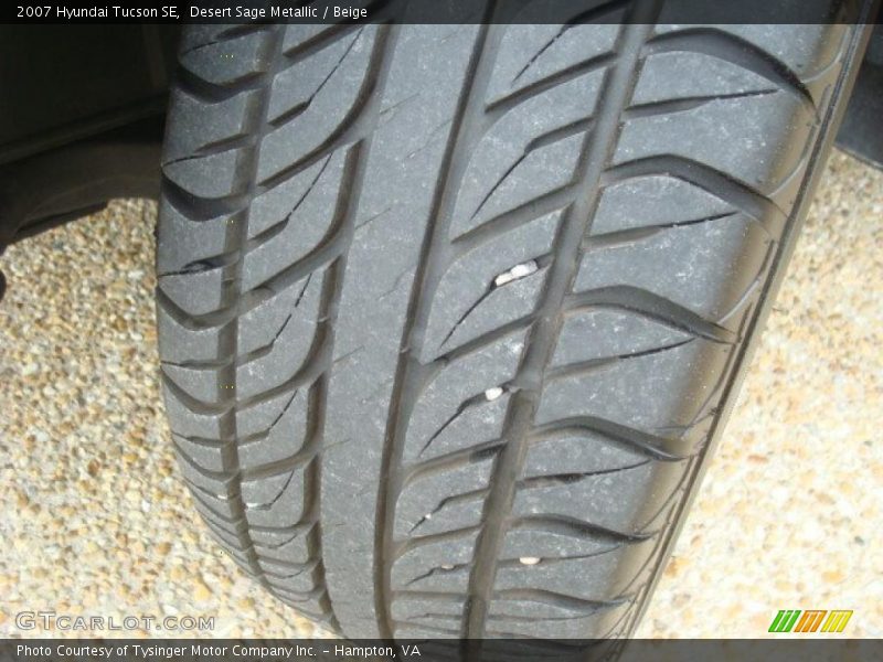 Desert Sage Metallic / Beige 2007 Hyundai Tucson SE