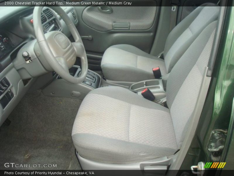 Medium Green Metallic / Medium Gray 2000 Chevrolet Tracker Hard Top
