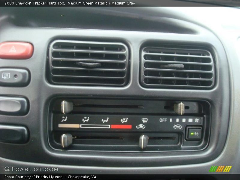 Medium Green Metallic / Medium Gray 2000 Chevrolet Tracker Hard Top