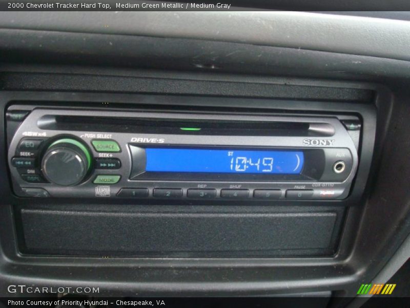 Medium Green Metallic / Medium Gray 2000 Chevrolet Tracker Hard Top