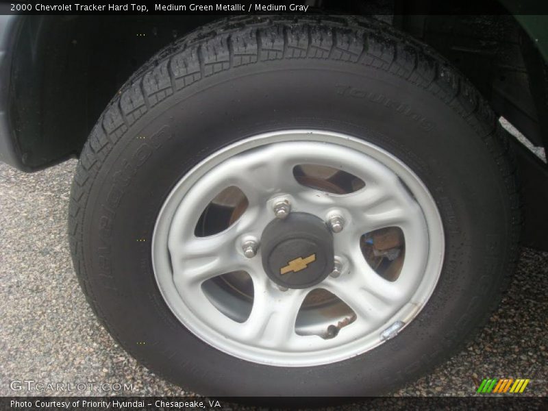 Medium Green Metallic / Medium Gray 2000 Chevrolet Tracker Hard Top