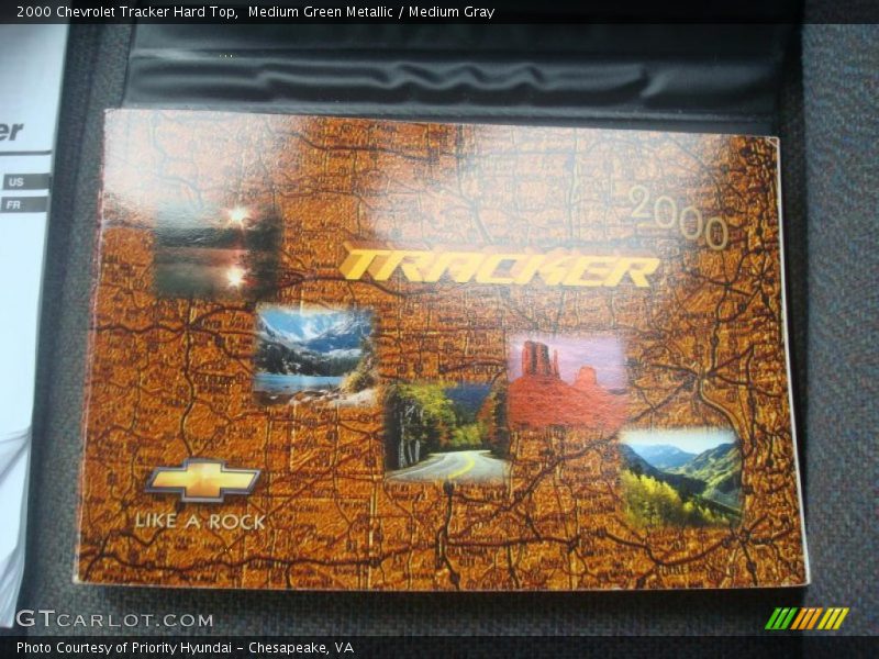 Medium Green Metallic / Medium Gray 2000 Chevrolet Tracker Hard Top