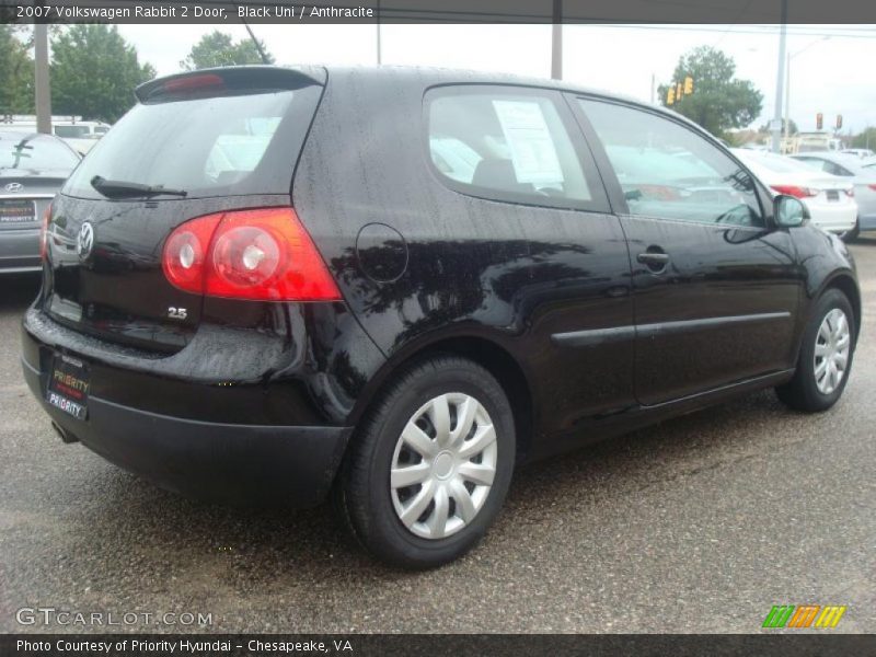 Black Uni / Anthracite 2007 Volkswagen Rabbit 2 Door