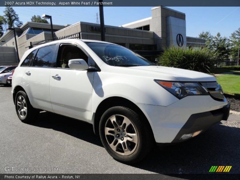 Aspen White Pearl / Parchment 2007 Acura MDX Technology