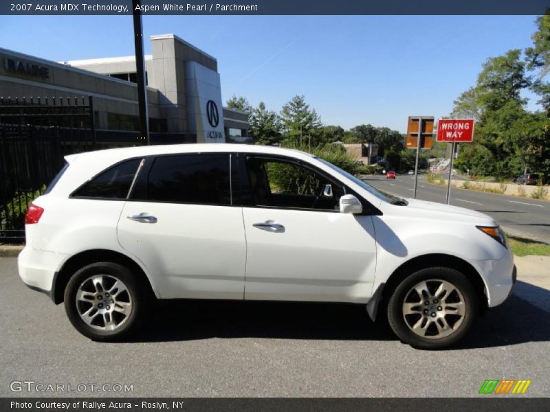 Aspen White Pearl / Parchment 2007 Acura MDX Technology