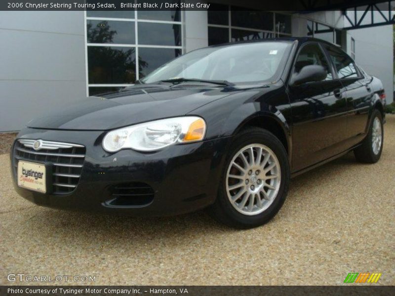 Brilliant Black / Dark Slate Gray 2006 Chrysler Sebring Touring Sedan