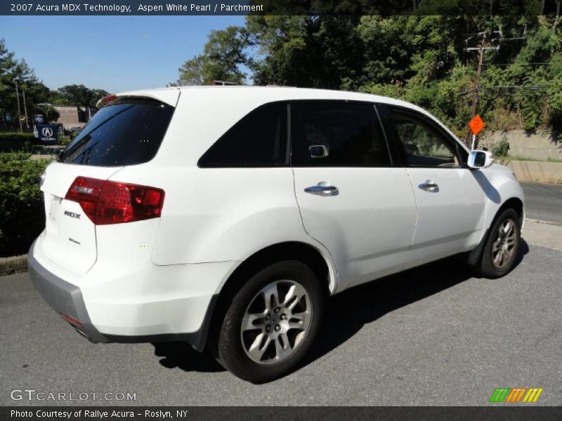 Aspen White Pearl / Parchment 2007 Acura MDX Technology