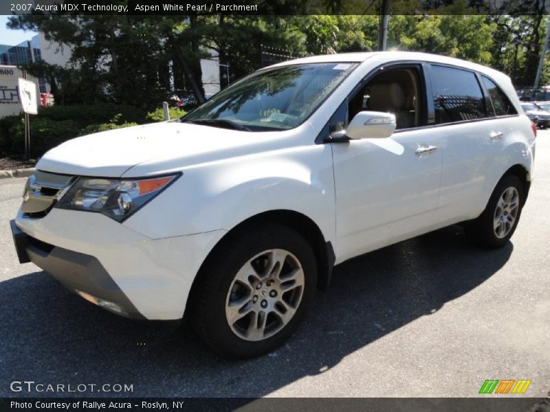 Aspen White Pearl / Parchment 2007 Acura MDX Technology