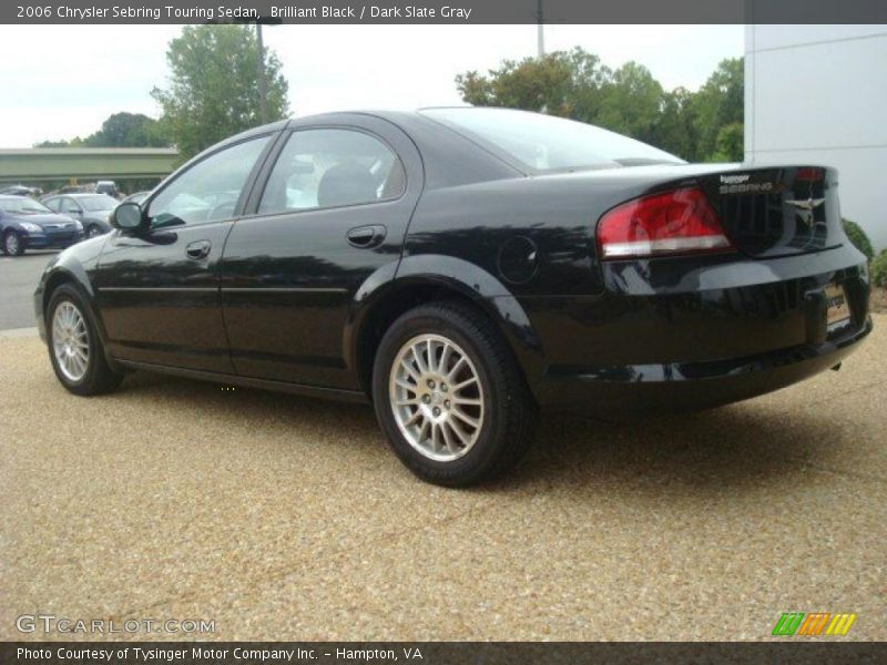 Brilliant Black / Dark Slate Gray 2006 Chrysler Sebring Touring Sedan