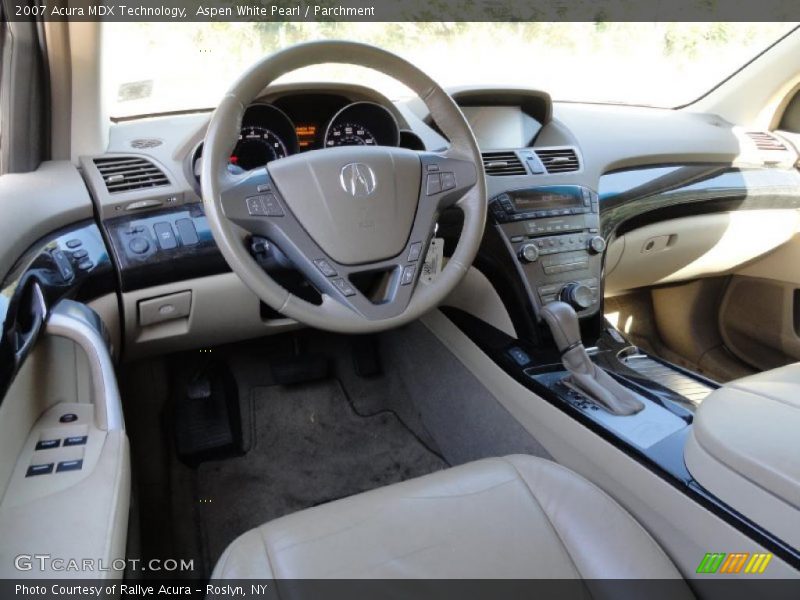 Aspen White Pearl / Parchment 2007 Acura MDX Technology