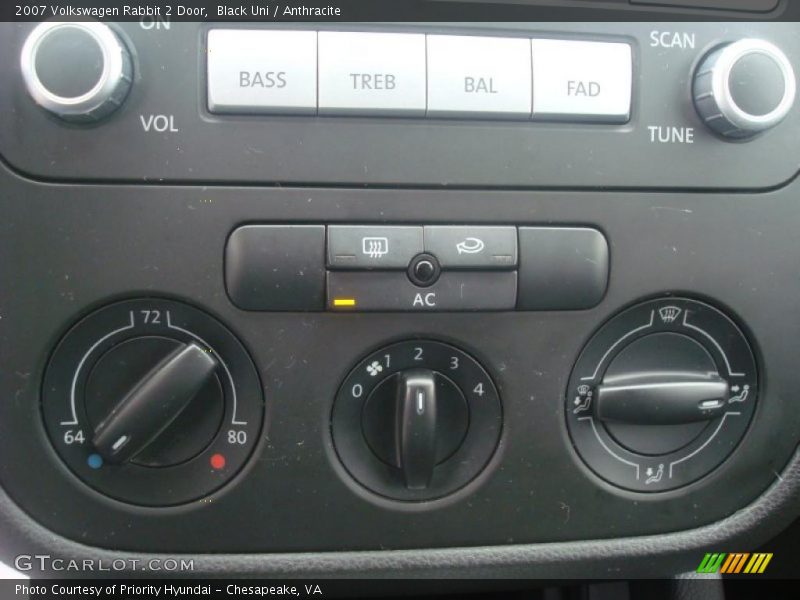 Black Uni / Anthracite 2007 Volkswagen Rabbit 2 Door
