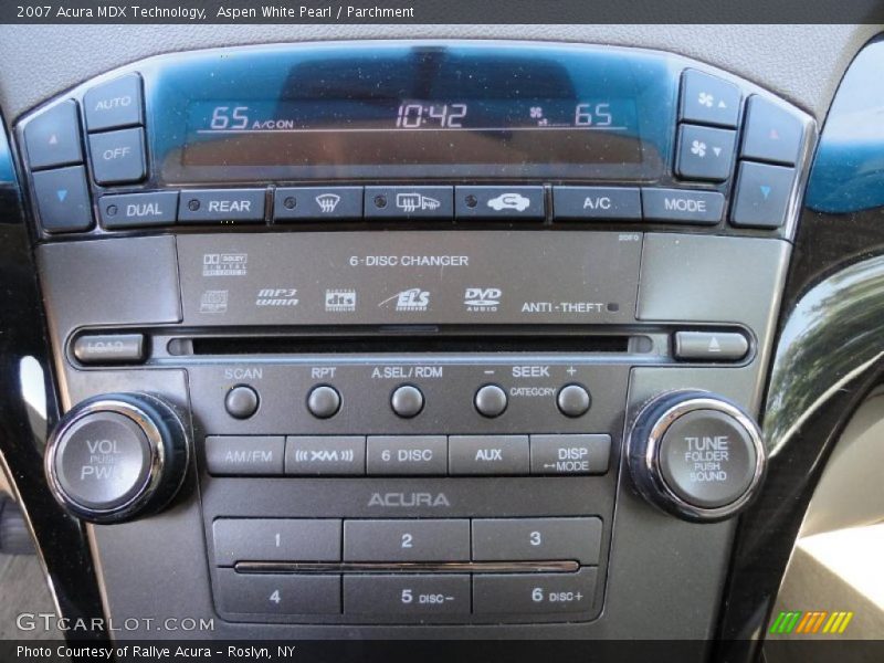 Aspen White Pearl / Parchment 2007 Acura MDX Technology