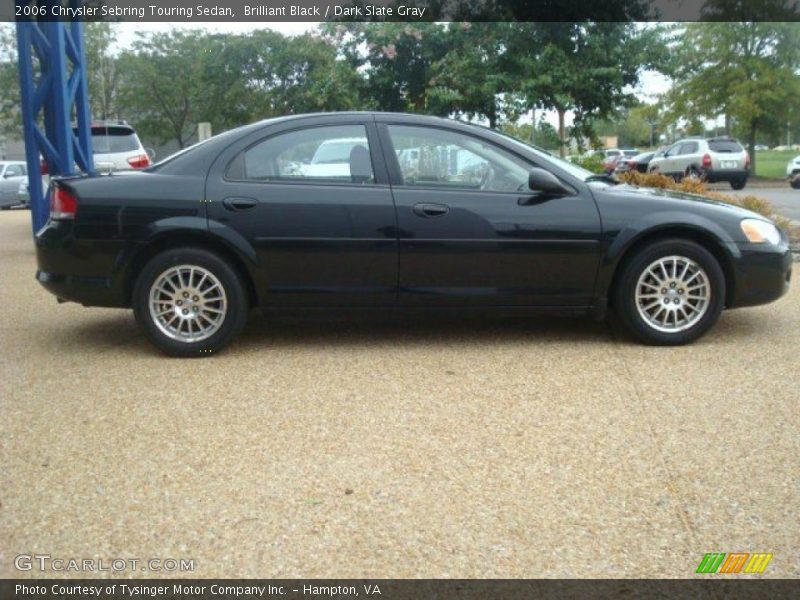 Brilliant Black / Dark Slate Gray 2006 Chrysler Sebring Touring Sedan