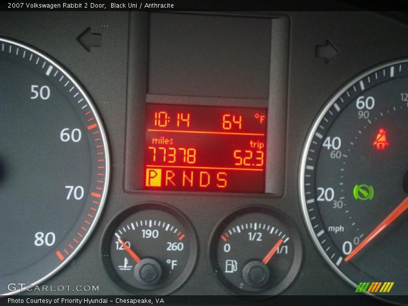 Black Uni / Anthracite 2007 Volkswagen Rabbit 2 Door
