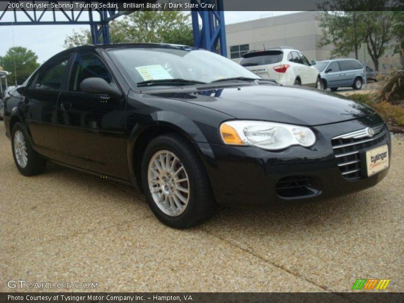 Brilliant Black / Dark Slate Gray 2006 Chrysler Sebring Touring Sedan