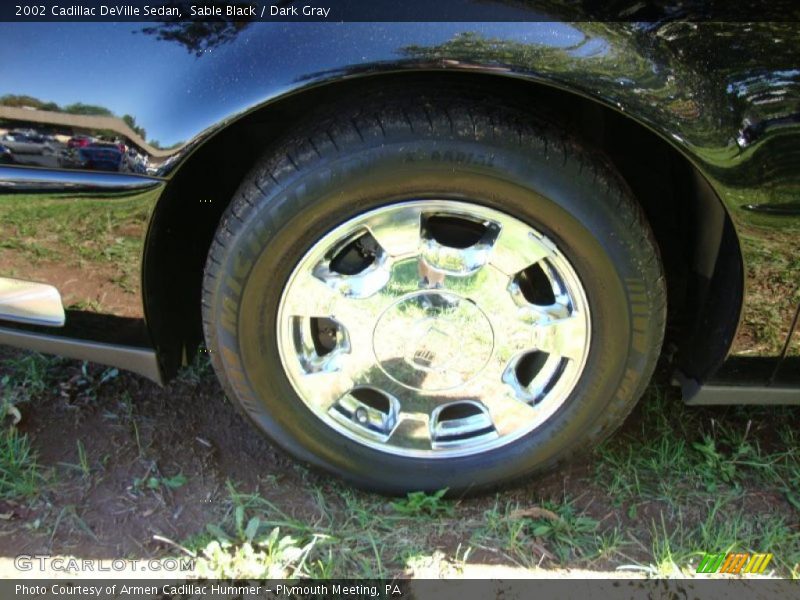 Sable Black / Dark Gray 2002 Cadillac DeVille Sedan