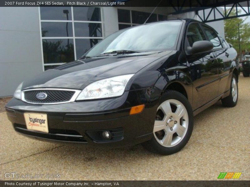Pitch Black / Charcoal/Light Flint 2007 Ford Focus ZX4 SES Sedan