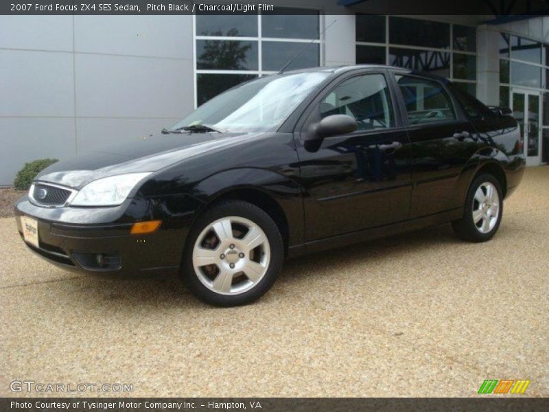 Pitch Black / Charcoal/Light Flint 2007 Ford Focus ZX4 SES Sedan