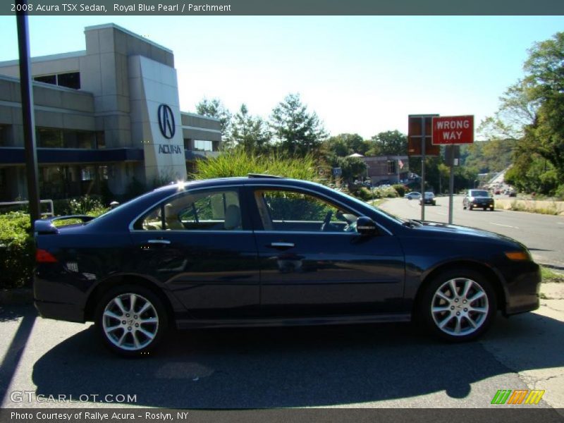 Royal Blue Pearl / Parchment 2008 Acura TSX Sedan