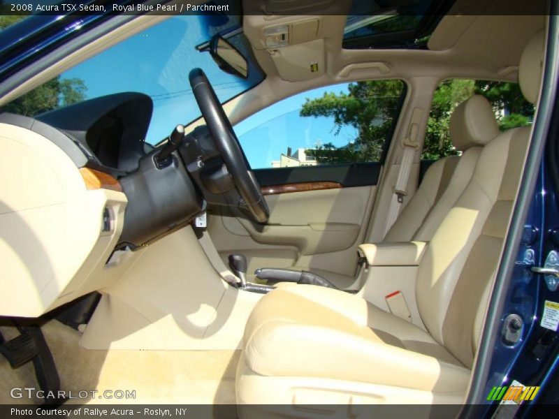 Royal Blue Pearl / Parchment 2008 Acura TSX Sedan