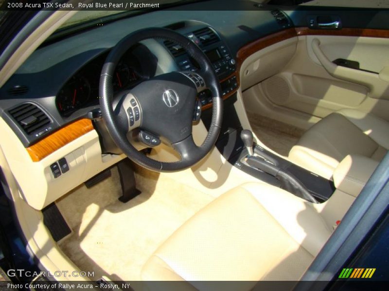 Royal Blue Pearl / Parchment 2008 Acura TSX Sedan