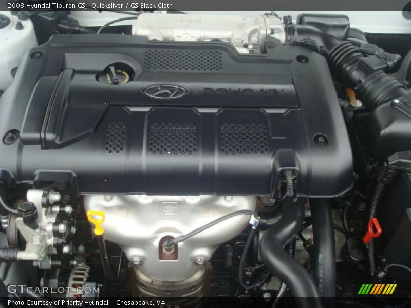  2008 Tiburon GS Engine - 2.0 Liter DOHC 16-Valve CVVT 4 Cylinder