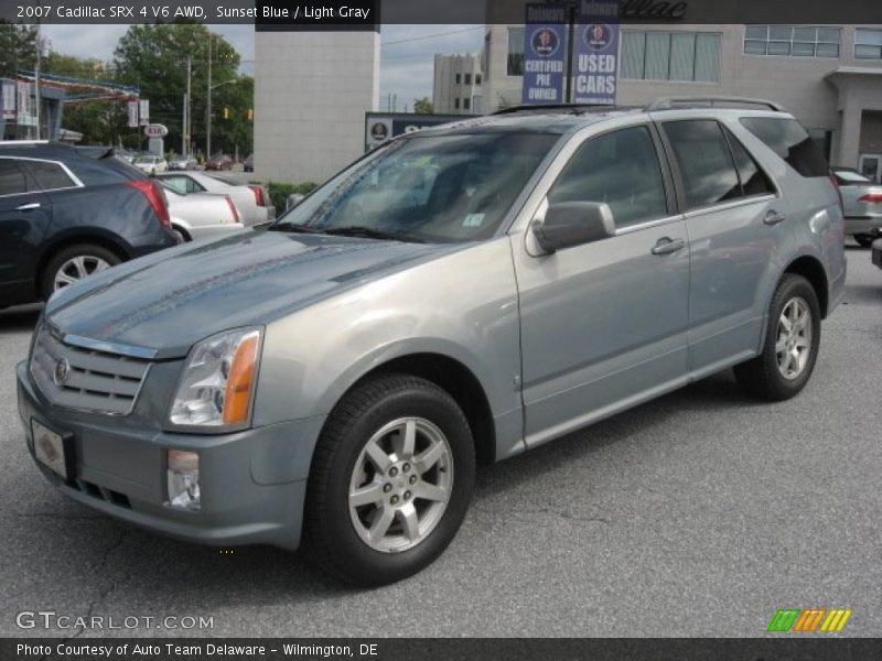 Sunset Blue / Light Gray 2007 Cadillac SRX 4 V6 AWD