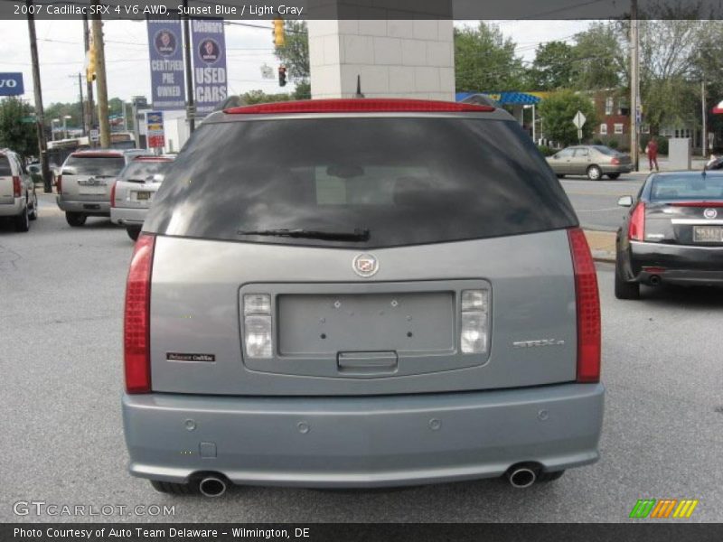 Sunset Blue / Light Gray 2007 Cadillac SRX 4 V6 AWD