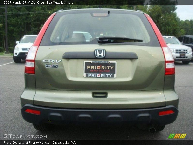 Green Tea Metallic / Ivory 2007 Honda CR-V LX