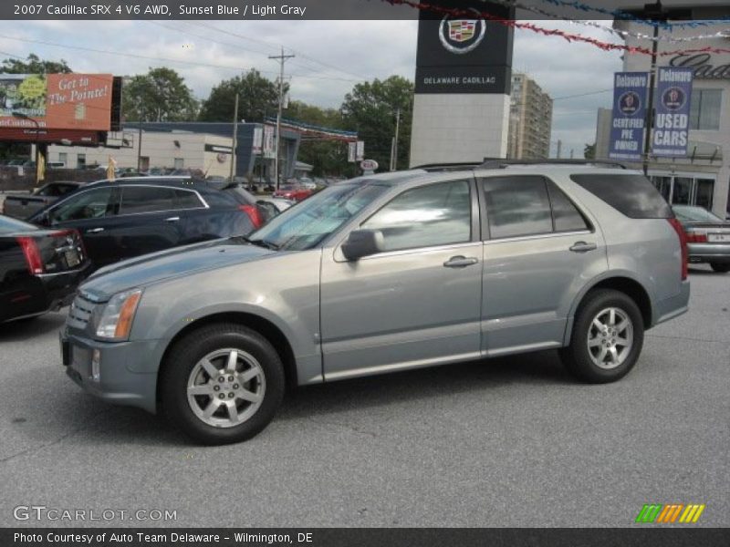 Sunset Blue / Light Gray 2007 Cadillac SRX 4 V6 AWD