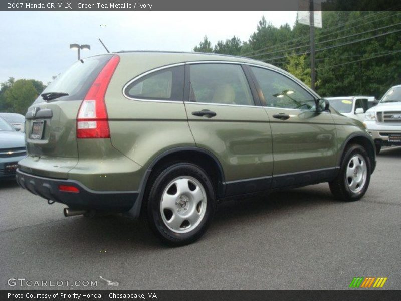 Green Tea Metallic / Ivory 2007 Honda CR-V LX