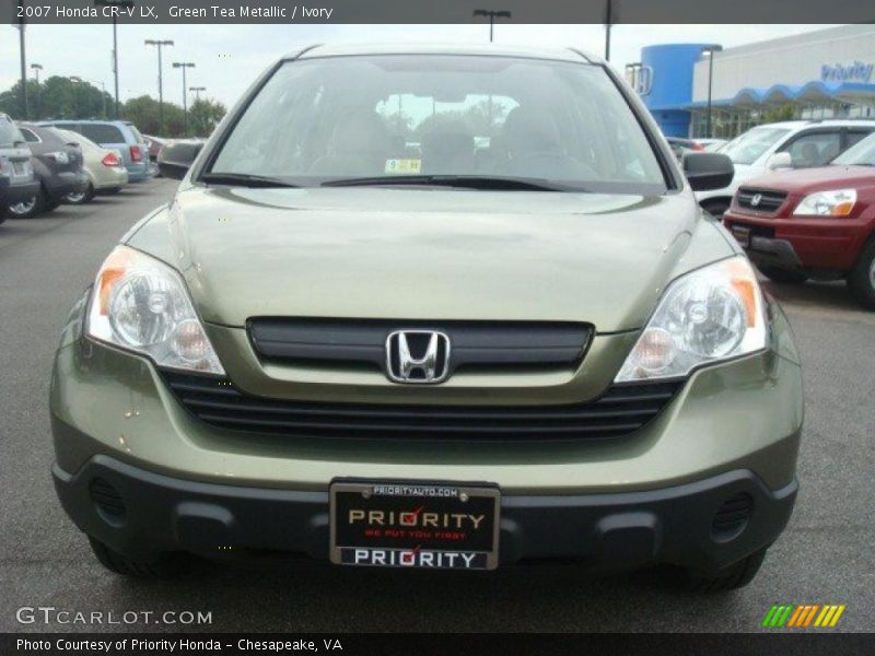 Green Tea Metallic / Ivory 2007 Honda CR-V LX