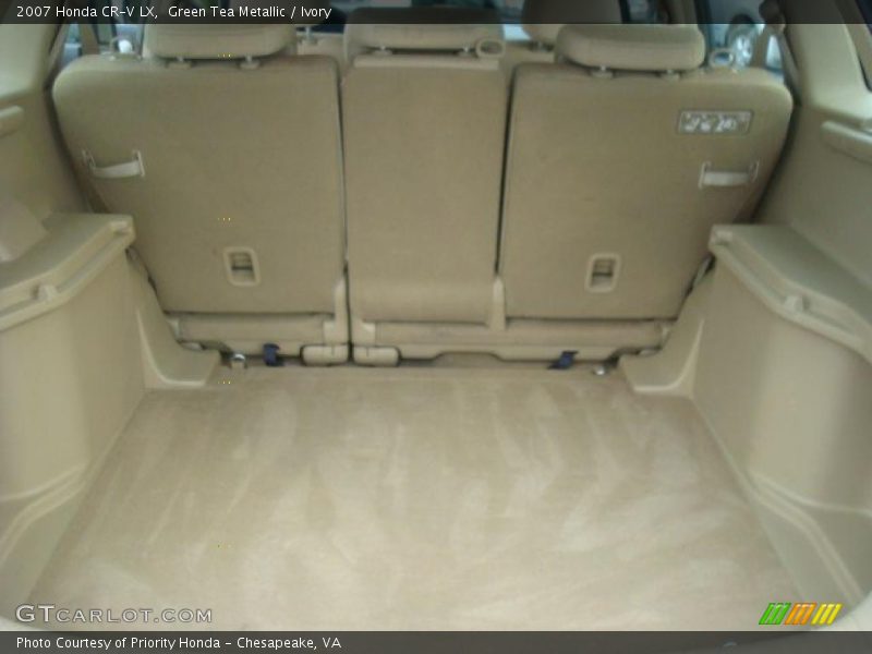 Green Tea Metallic / Ivory 2007 Honda CR-V LX