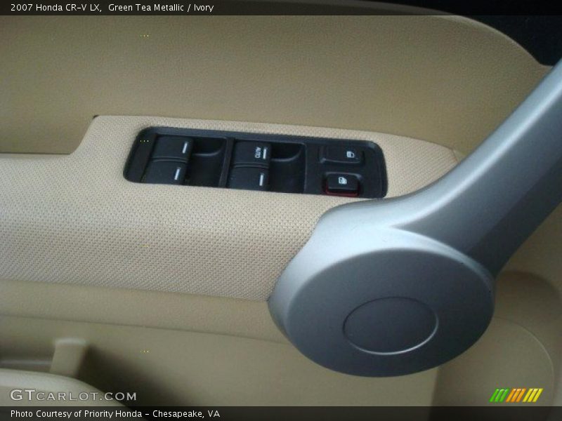Green Tea Metallic / Ivory 2007 Honda CR-V LX