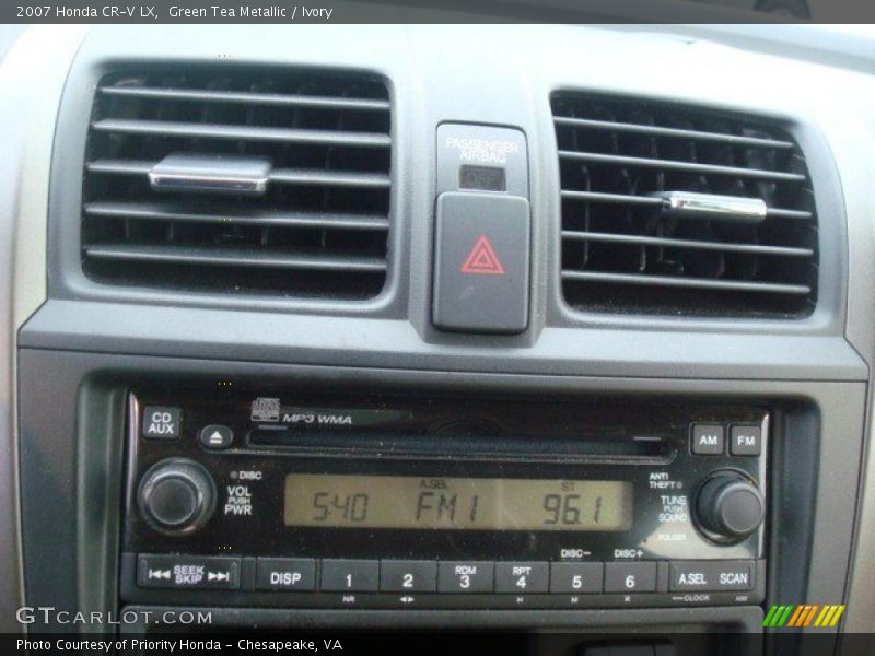 Green Tea Metallic / Ivory 2007 Honda CR-V LX