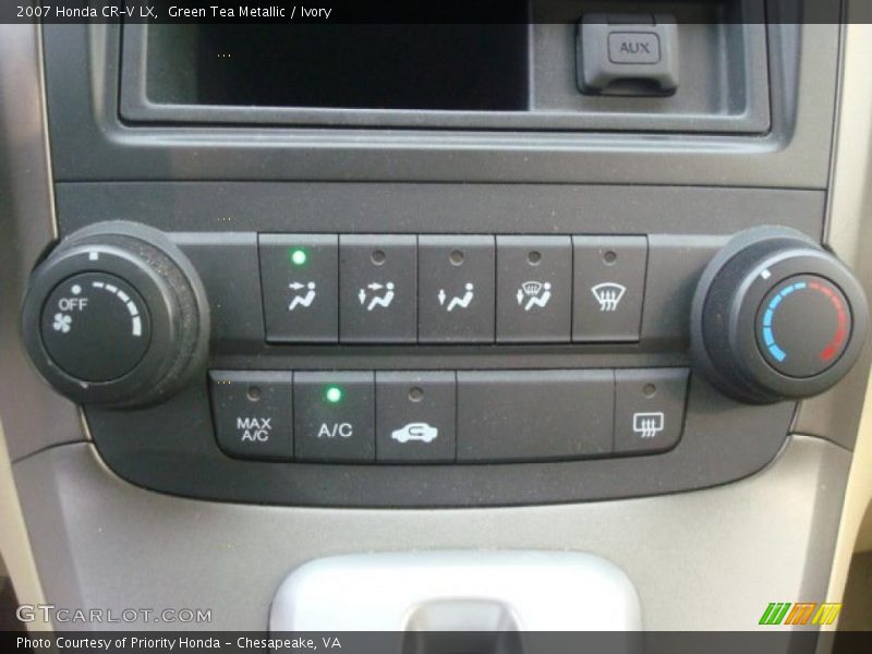 Green Tea Metallic / Ivory 2007 Honda CR-V LX